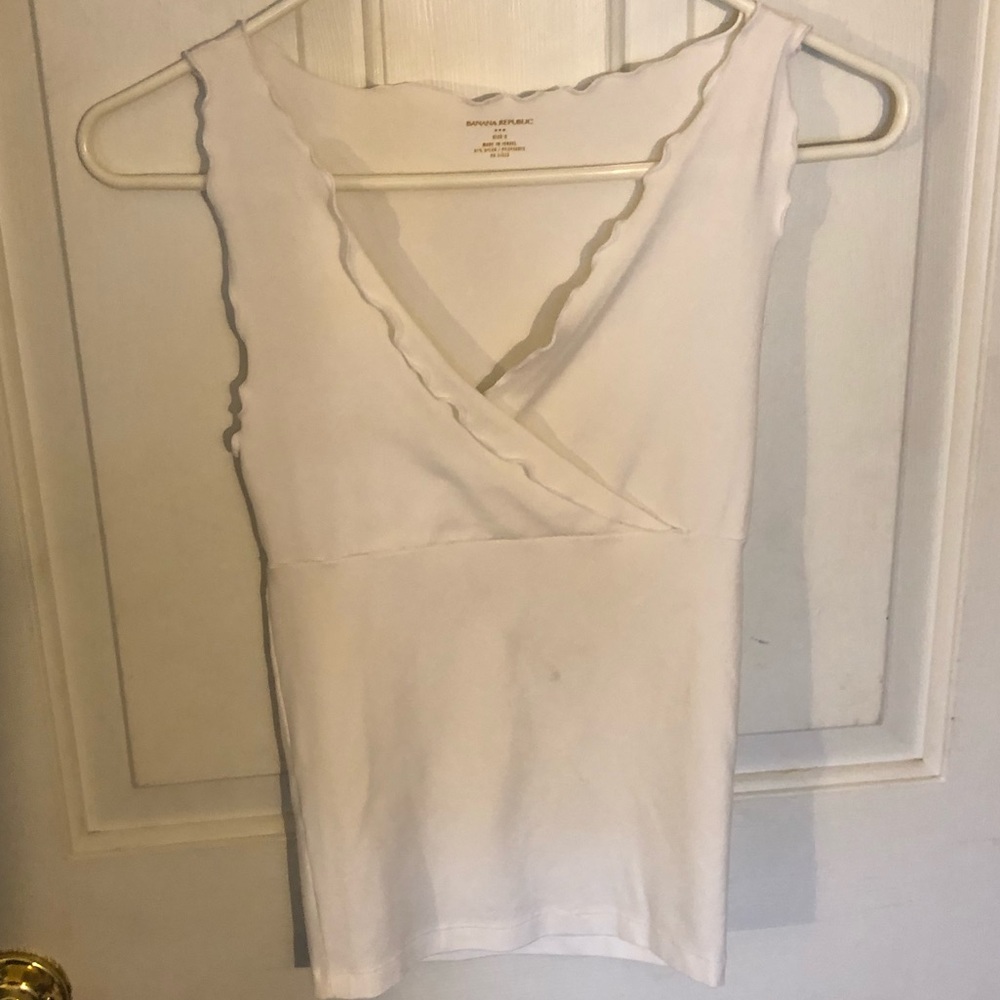 White Banana Republic Tank